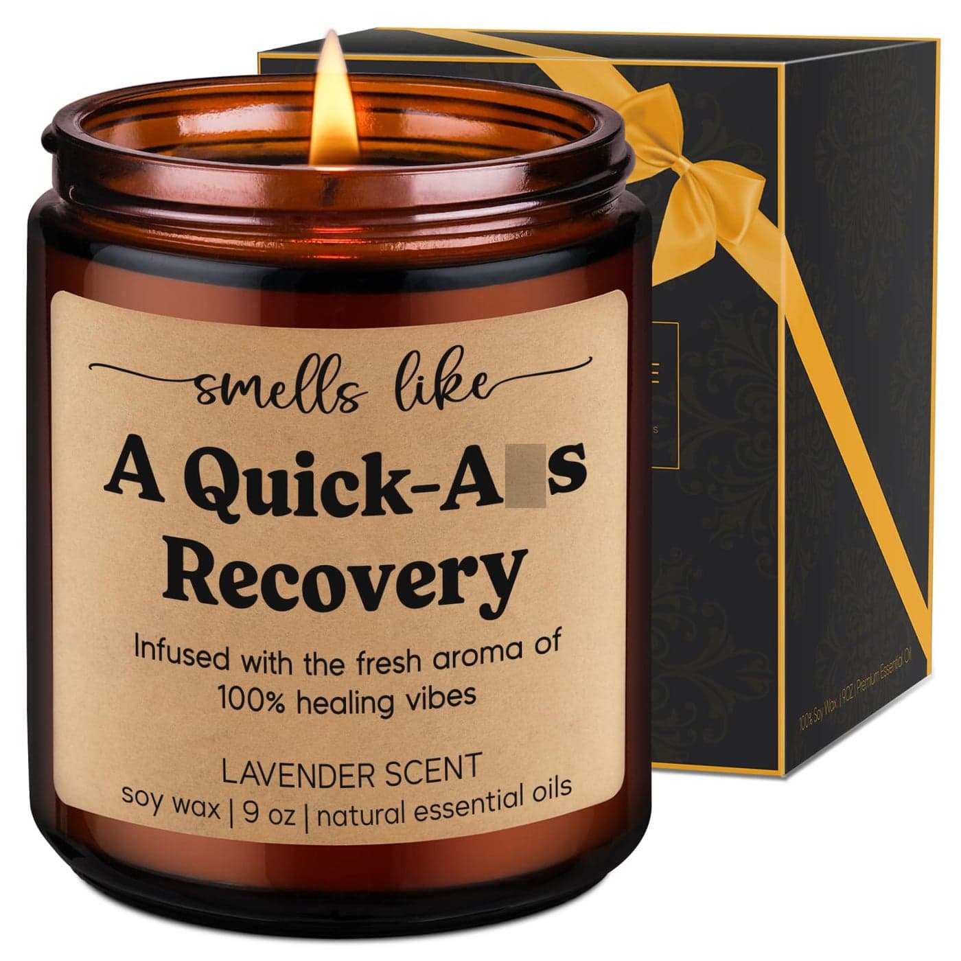 LEADO Get Well Candle Surgery Recovery Gifts for Women Men After Surgery Get Well Soon Cancer Comfort Gifts Funny Injury Sick Hysterectomy Chemo Quick Recovery Feel Better Present