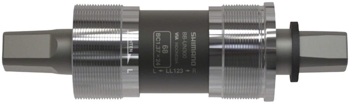 SHIMANO BB-UN300 Bottom Bracket - English, 68 x 110mm Spindle, Square Taper JIS