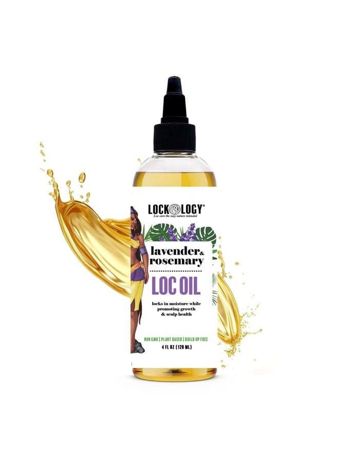 Loc Oil with Lavender & Rosemary for Dreadlock Growth | Black Owned Dreadlock Hair Products
