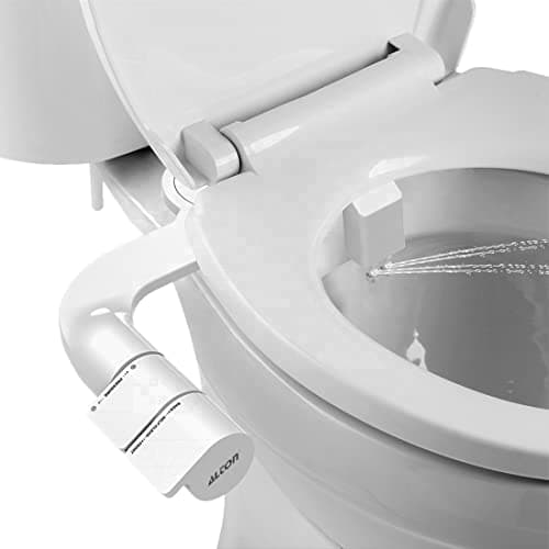 Alton SHR20175 ABS, Non-Electric Toilet Bidet with Dual Nozzles for Male & Female, White, Polished Finish, Plastic