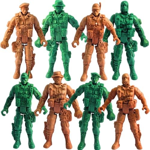 Mallexo Army Toys for Kids | 16 PCS Military Soldier Figurine Toys for Boys and Girls Realistic Army Men Battlefield Special Force Police Action Figure Birthday Gifts Education & Decoration Items