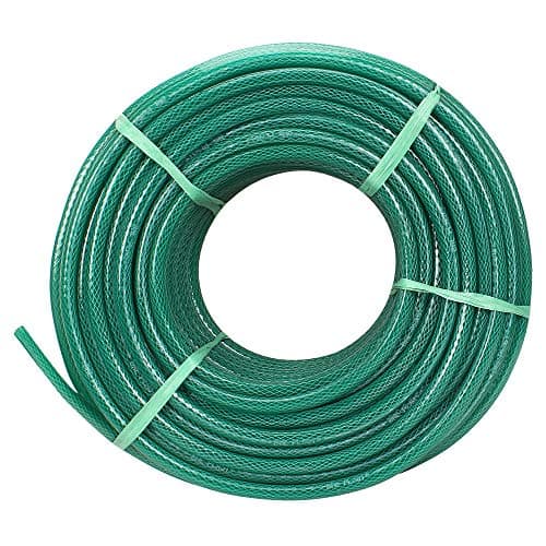 ANNA AGRO 1/2" Inch(12mm)30 Meters(97.5 feet) Green, 3 Layered Heavy Duty Braided Water Hose Pipe for Watering Easy to Connect, Garden, Car & Floor Wash, Pet Bath,10 Year Replacement Warranty