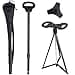 Cane with Seat Folding Lightweight 2in1 Portable Walking Stick with Seat for Men Women Sturdy Tripod Cane Chiar Foldable Stool Mobility Aid Crutch with Travel Bag for Elderly Seniors Handicap