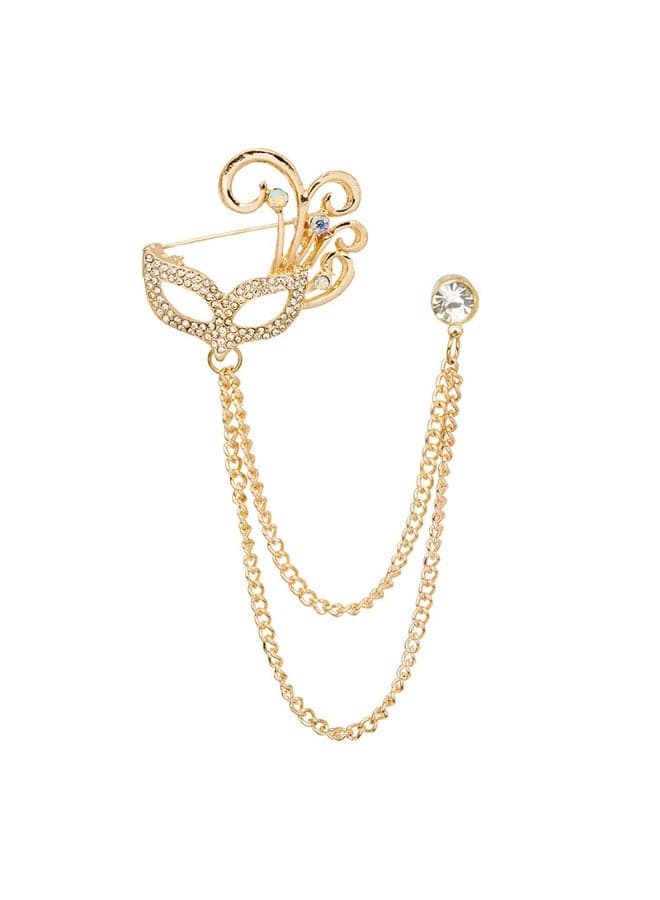 Retro Fashion High-end Rhinestone Chain Brooch