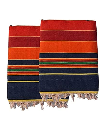 Swarn Cotton Solapuri Cotton Carpet Multicolour 55 x 85 inch Pack of 2