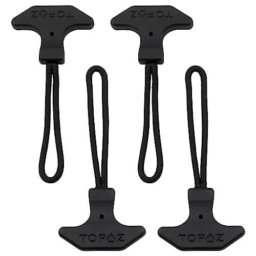 LovelyspTShaped Zipper Pulle Durable TPU Zipper Pull Cord Suitable for Backpack Luggage Freezer Bag Sports equipment4pcs