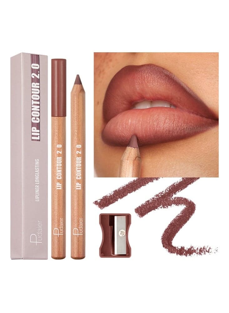 Lip Contour 2.0-Creamy Like Butter Matte Lip Pencil, Waterproof & Smudge-Proof Matte Pencil, Long-Lasting & Durable, Smooth & Easy Glide, Non-Smudge, Contouring, Filling & Layering #04