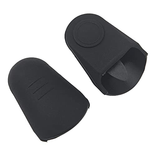 Yootones Rubber Mouthpiece Protector - 2Pcs Durable Cap for Saxophone & Clarinet (Black)
