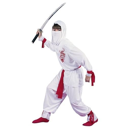 Fun World White Ninja Costume Medium 810 Multicolor