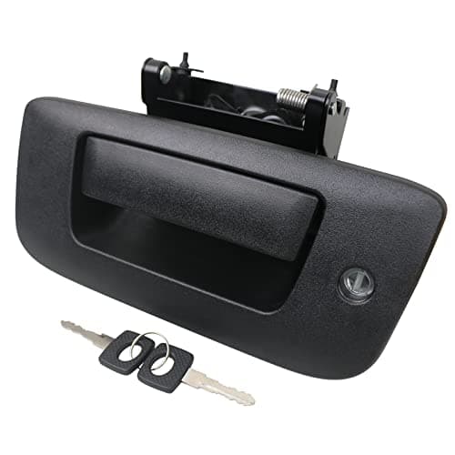 APPERFiT Locking Tailgate Handle Latch w/Bezel & Lock Cylinder 22755305 Compatible with 2007-2014 Chevrolet Chevy Silverado GMC Sierra 1500 2500 3500 Truck Bed Tail Gate Door Panel