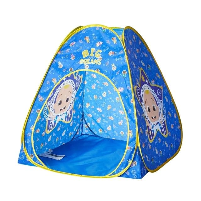 Cocomelon 3Piece Slumber SetKids IndoorOutdoor Pop Up Play Tent with UPF 30 Protection Pillow Flashlight