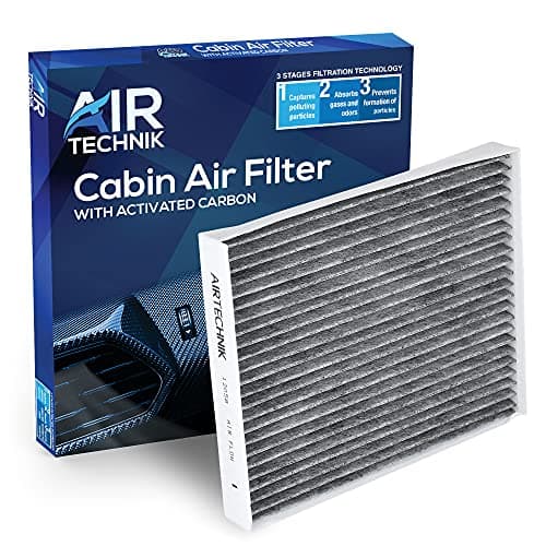 AirTechnik CF12058 Cabin Air Filter w/Activated Carbon | Fits Hyundai Accent 2018-2022, Elantra 2017-2020, Elantra GT 2018-2020, Kia Forte 2019-2022, Forte 5 2020-2024, Rio 2018-2023 - 97133-F2000