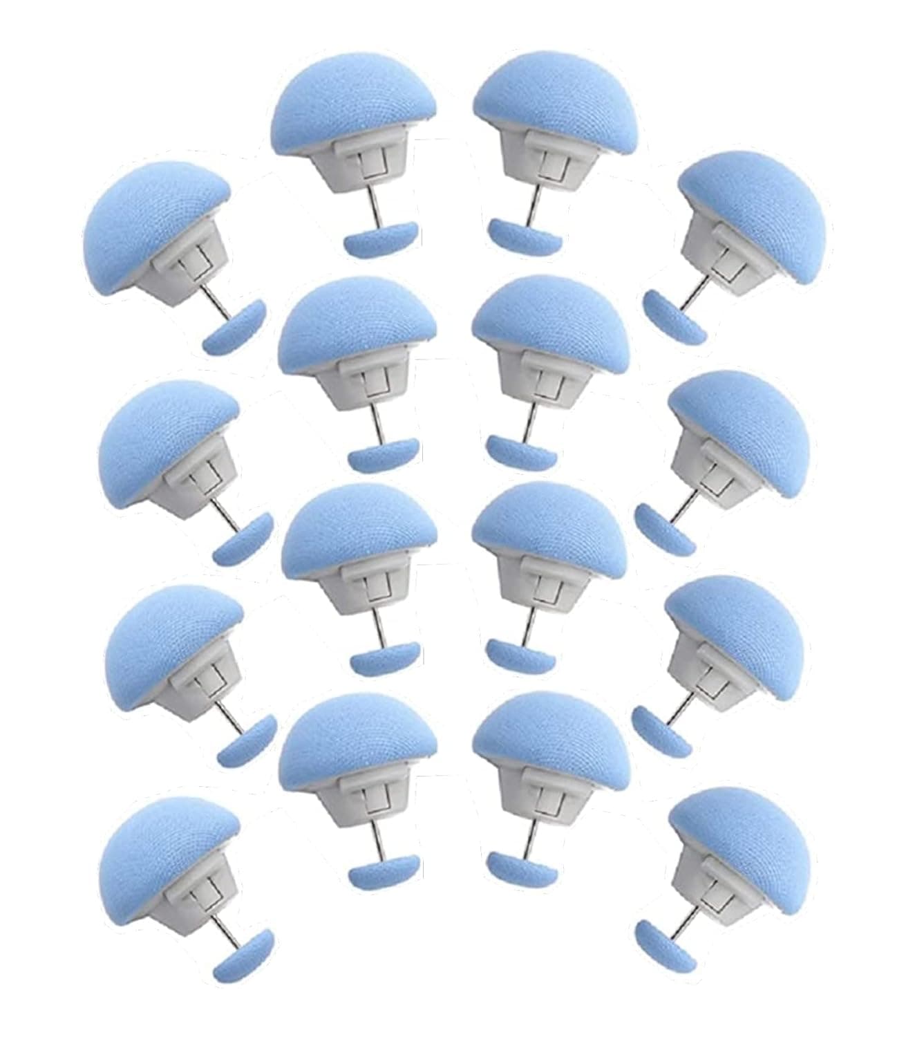 YANCI Blanket Clips Duvet Cover Holding Clips Quilt Clip Fasteners NonSlip Comforter Clips Prevent Duvet Cover Sheets Curtains Or Bedding Accessories from Shifting Blue Pack of 16
