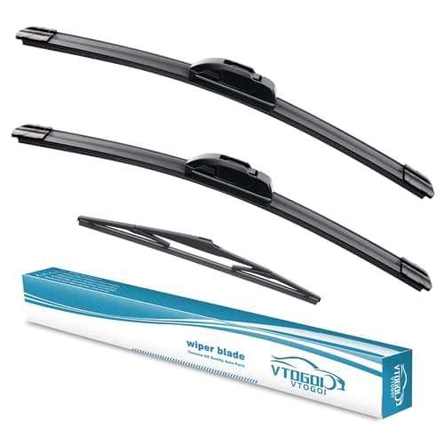 VTOGOI Wiper Blades With Rear Wiper Blades Set For Hyundai Tucson 2016-2021 Automotive Replacement Windshield Wiper Blades, That Meet OEM Quality Easy DIY Install 26"+16"+14" (Set of 3)