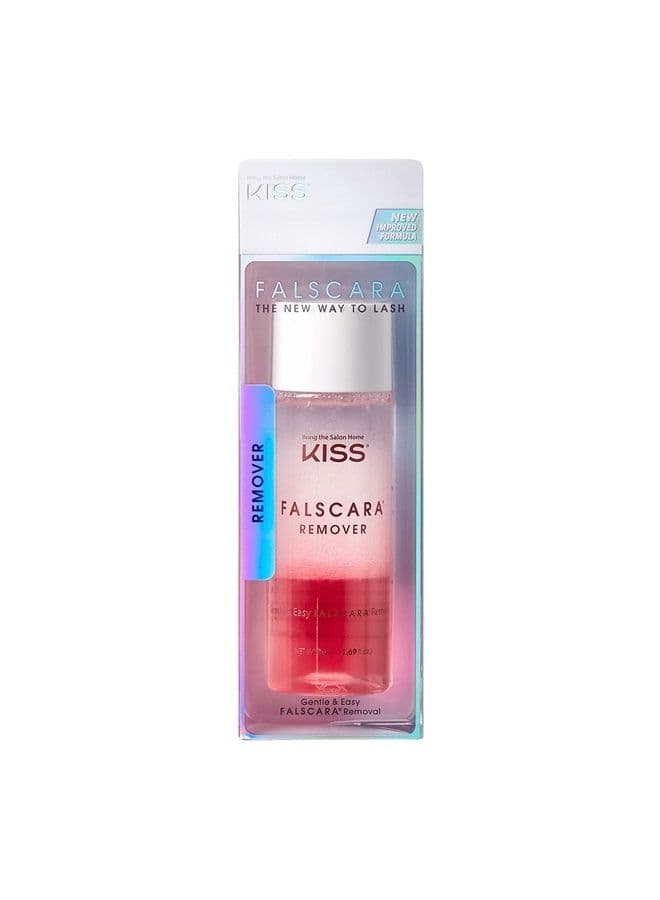 Falscara DIY Eyelash Extension Remover with Natural Rosewater – Gentle Soothing Nourishing Eye Cleanser for Removal of Artificial False Synthetic Eyelashes, Lash Wisps, and Bond & Seal Adhesive
