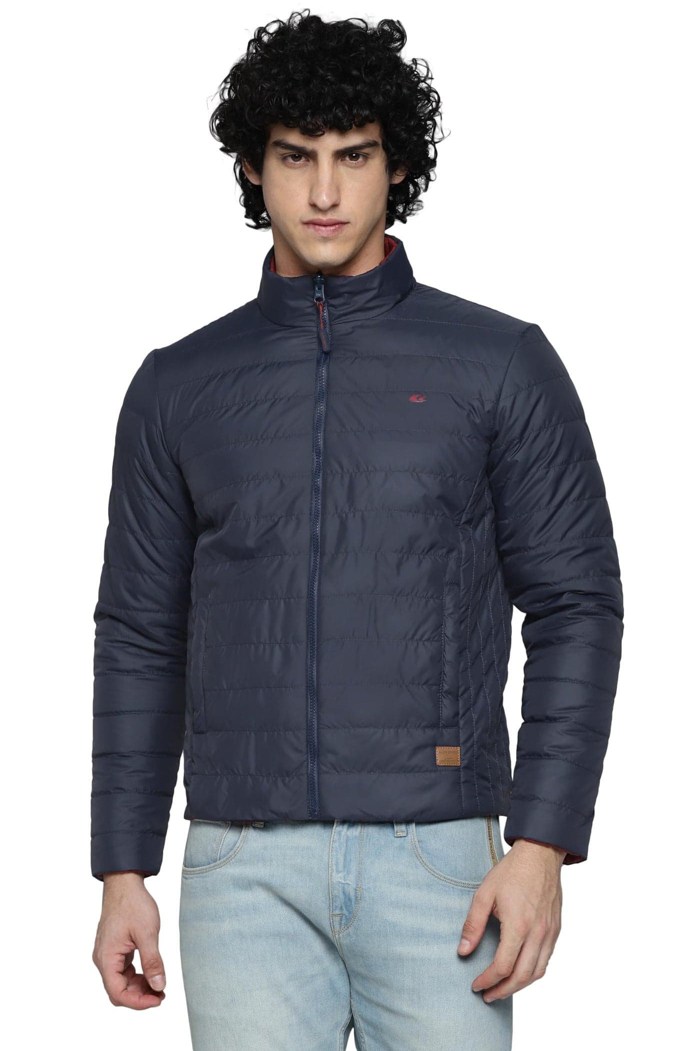 Allen Cooper Reversible Comfortable Full Sleeve Water Repellent Quilted Padded Puffer Winter Warm Standard Length Jackets For Men(02-Navy-Maroon Size-XL)
