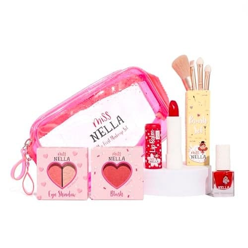 MISS NELLA pink Cosmetic Bag Festive Picks the perfect treat for your little princess playing dress up makeup set