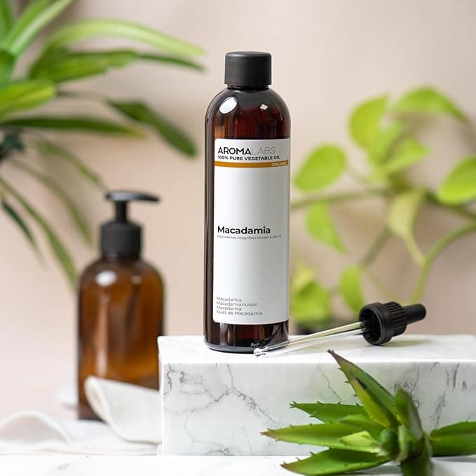 ORGANIC MACADAMIA Oil 250mL 100 Pure Natural Cold Pressed and AB Certified AROMA LABS French Brand