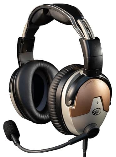 LIGHTSPEED Delta Zulu™ ANR Aviation Headset - Premium Noise Canceling Bluetooth Headset for Pilots with Built-in Carbon Monoxide Monitoring and Personalized EQ (GA Dual Plugs)
