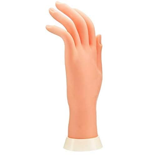 Soft Plastic Mannequin HandFlexible Bendable Fake Hand Manicure Practice Tool