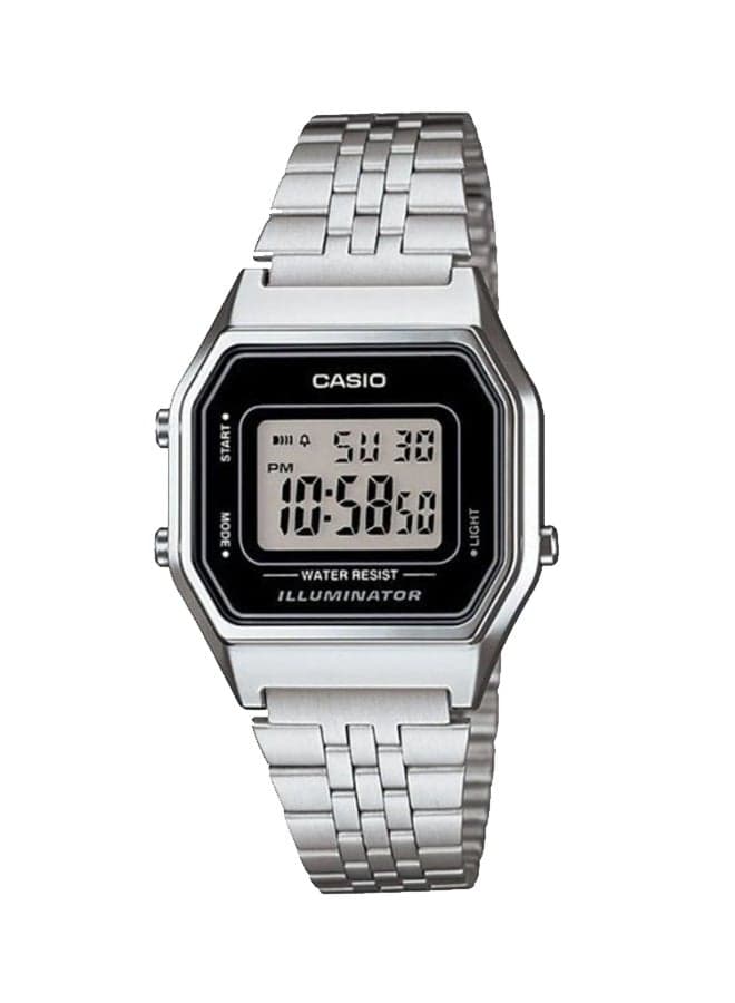 Women Illuminator Quartz Digital Watch LA680WA-1DF - 29 mm - Silver