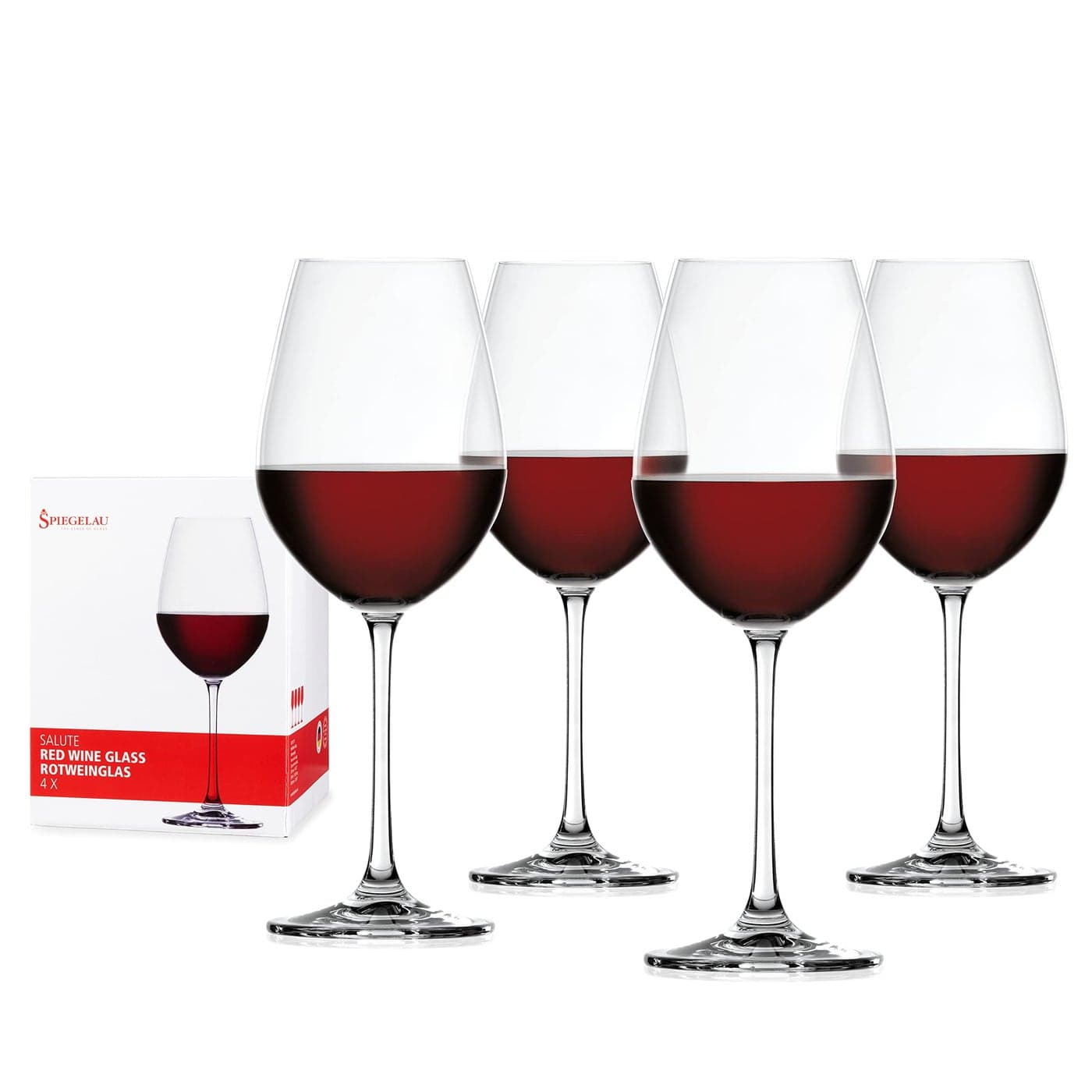Spiegelau Red Wine Glasses Set of 4 Crystal 550 ml Salute 4720171