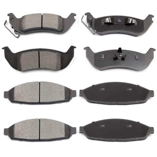 ECCPP D931-7834 D1040-7944 Front Semi Metallic & Rear Ceramic Disc Brake Pad Set Fit For Ford For Crown Victoria 2003-2011,For Lincoln Town Car 2003-2011,For Mercury For Grand Marquis 2003-2011