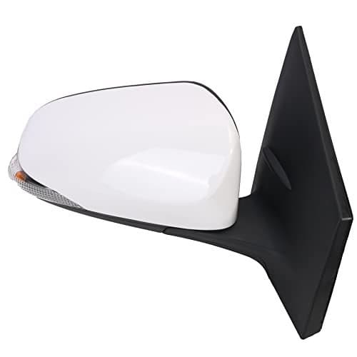 JAVOUKA White Passenger Side Mirror fits for Toyota Corolla 20142018 TO1321295 Power Heated Manual Foldable Turn Signal Light Paint White PTM 7 PIN Right 8791002D70