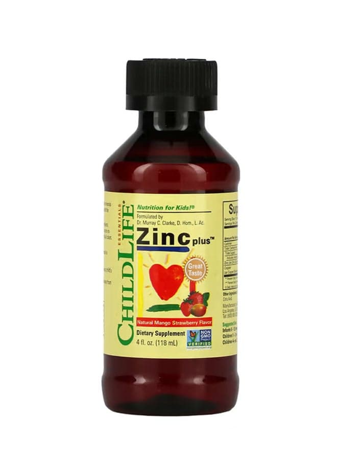 Essentials Zinc Plus Natural Mango Strawberry 4 fl oz (118 ml)