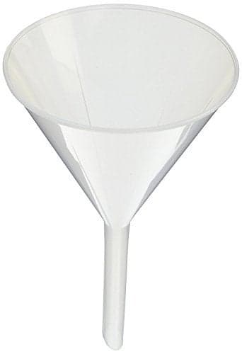 Eisco Plastic Funnel Set 4 Sizes Chemically Resistant Polypropylene Multipurpose Lab Classroom Tool General Purpose Science Kitchen Workshop Garage Use Durable Educational Funnels
