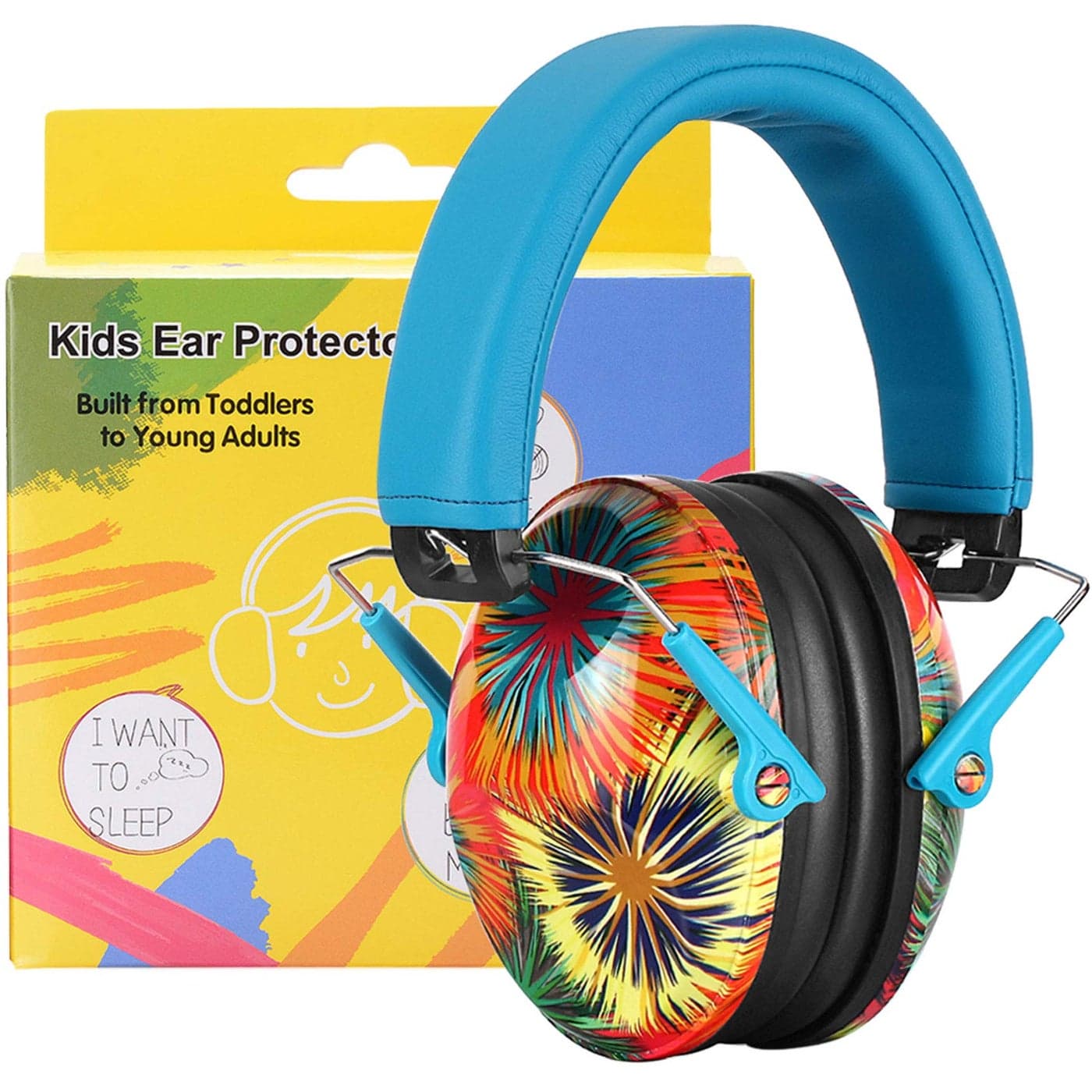 PROHEAR 032 Kids Ear Protection Safety Noise Earmuffs with NRR 25dB Children Adjustable Headband Hearing Protectors for Monster Trucks Sports Events Concerts Fireworks Pattern