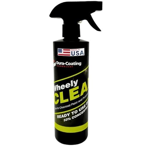 DURA-COATING TECHNOLOGY, Wheely Clean - Professional Wheel Cleaner | Highly Effective for Chrome, Aluminum, and Clear-Coated Wheels | 16 oz Concentrate Wheel and Rim Cleaner Solution, Made in USA