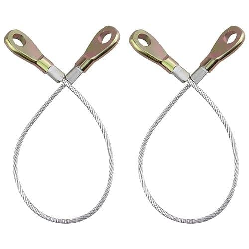 amavoler 2 Pcs 530450006 Tailgate Cable Aftermarket Replacement Parts Compatible for Kawasaki Mule 600 610 XC 610XC Hook Assy Tail Gate