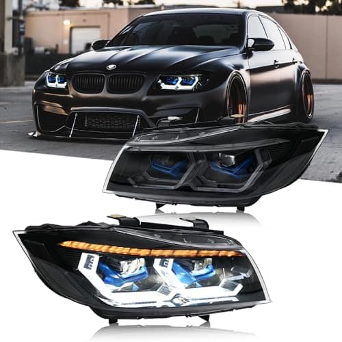 T T-ABC New M4 Style Lights Compatible with 2009-2012 BMW e90 e91 328i 335i xDrive 328xi 335d 335xi 4dr Sedan Accessories Sequential Not Fit ci is 2dr Convertible Coupe (LB is Xenon Clear)