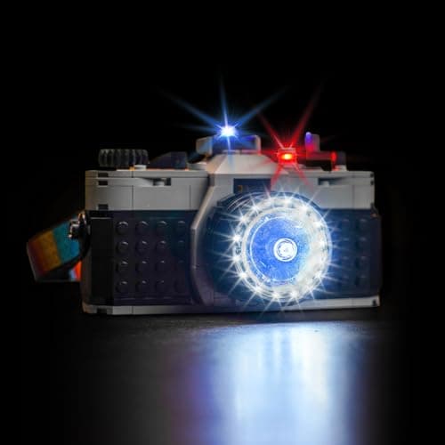 Hilighting Upgraded Led Light Kit Compatible with Lego 3 in 1 Retro Camera Building Set Lights Decoration Compatible with Lego 31147 Model Not Included