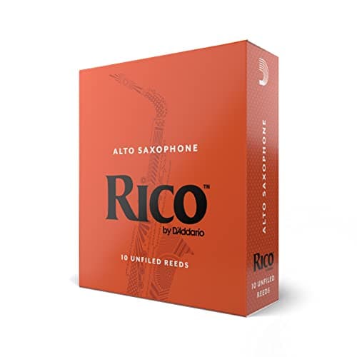 D’Addario Woodwinds, Rico Saxophone Reeds, Alto Sax, RJA1015, Strength 1.5, 10-Pack