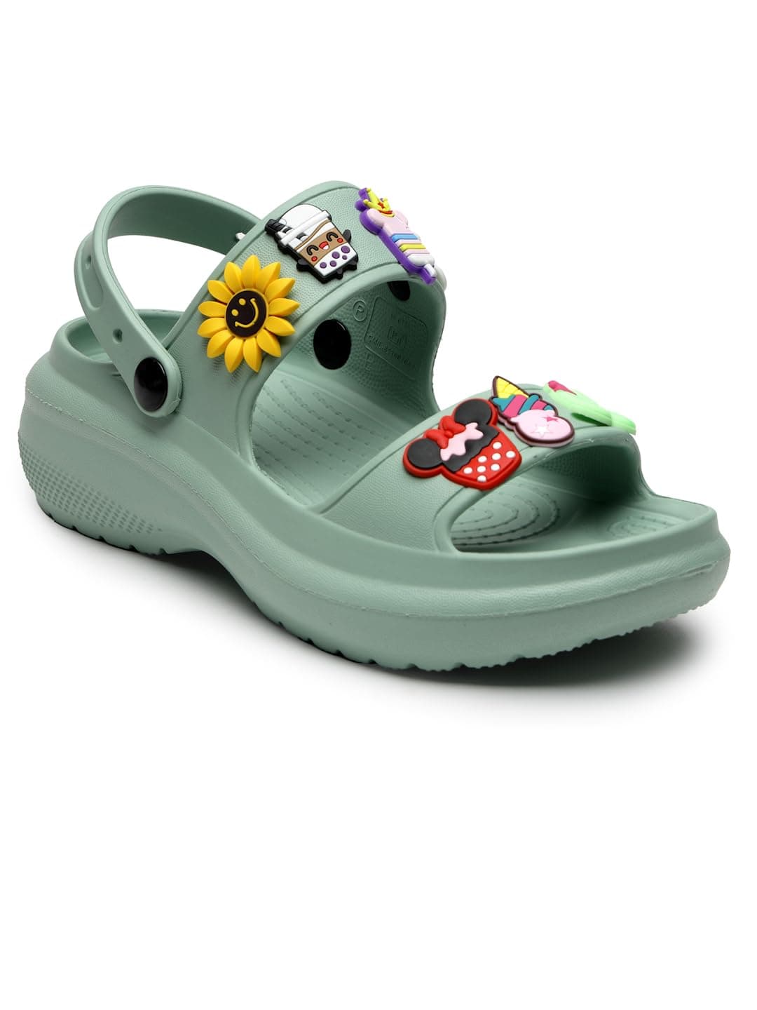 JQR Women's Ariel Stylish and Comfortable Anti Skid Women Clogs with Lightweight Cushioned Footwear | Adjustable Strap Clogs for UK-7