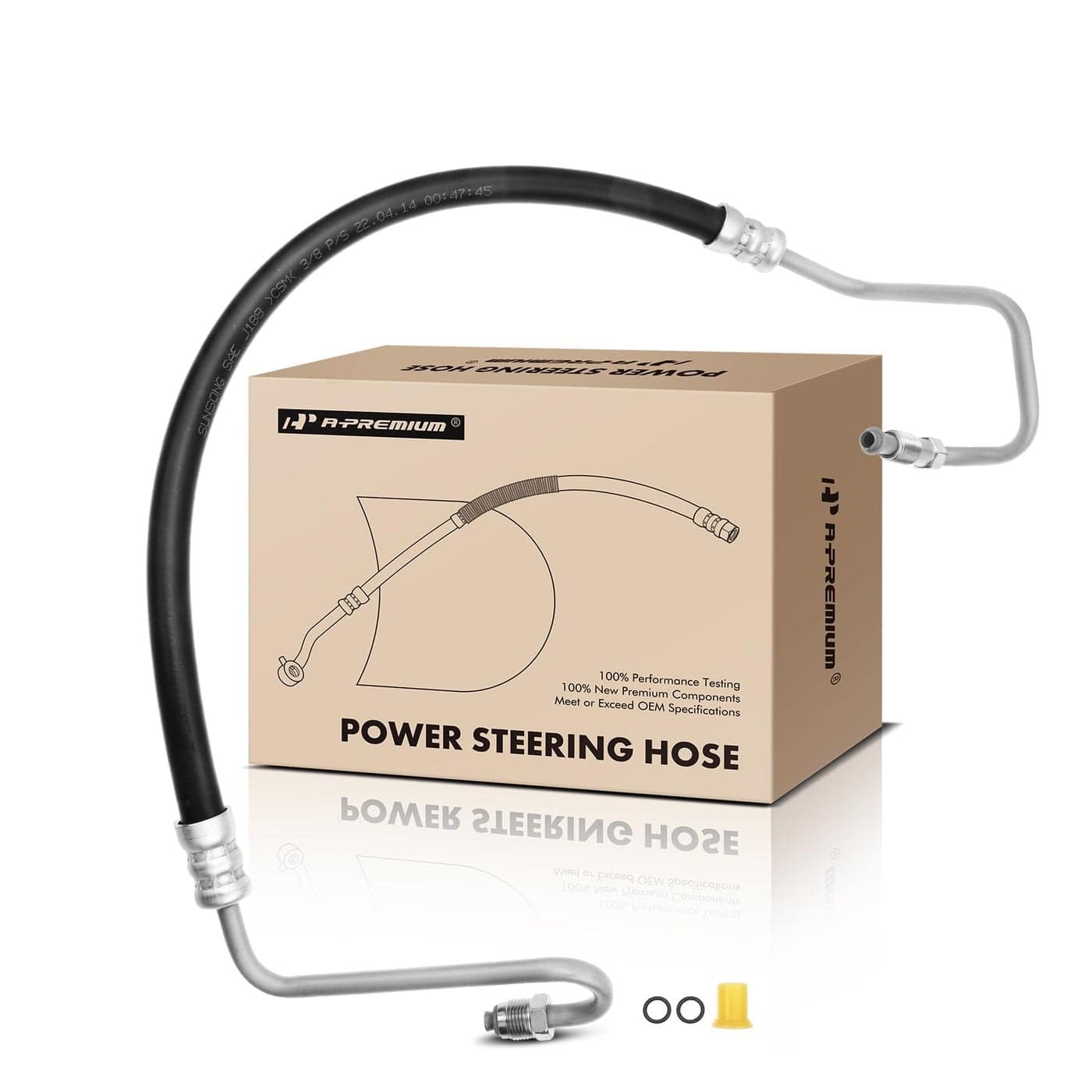 APremium Power Steering Pressure Hose Line Assembly Compatible with Jeep Wrangler 19972002 TJ 19972002 40L Pump to RackGear Replace 52087902AB 52087902AC