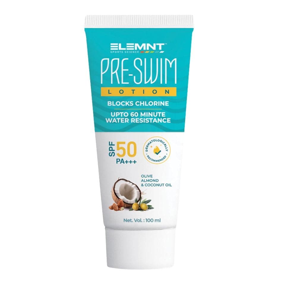 ELEMNT Pre Swim Body Lotion for Kids Adults Chlorine Protection Antitan Body Lotion Upto 60 mins of Water Resistance 100 GM