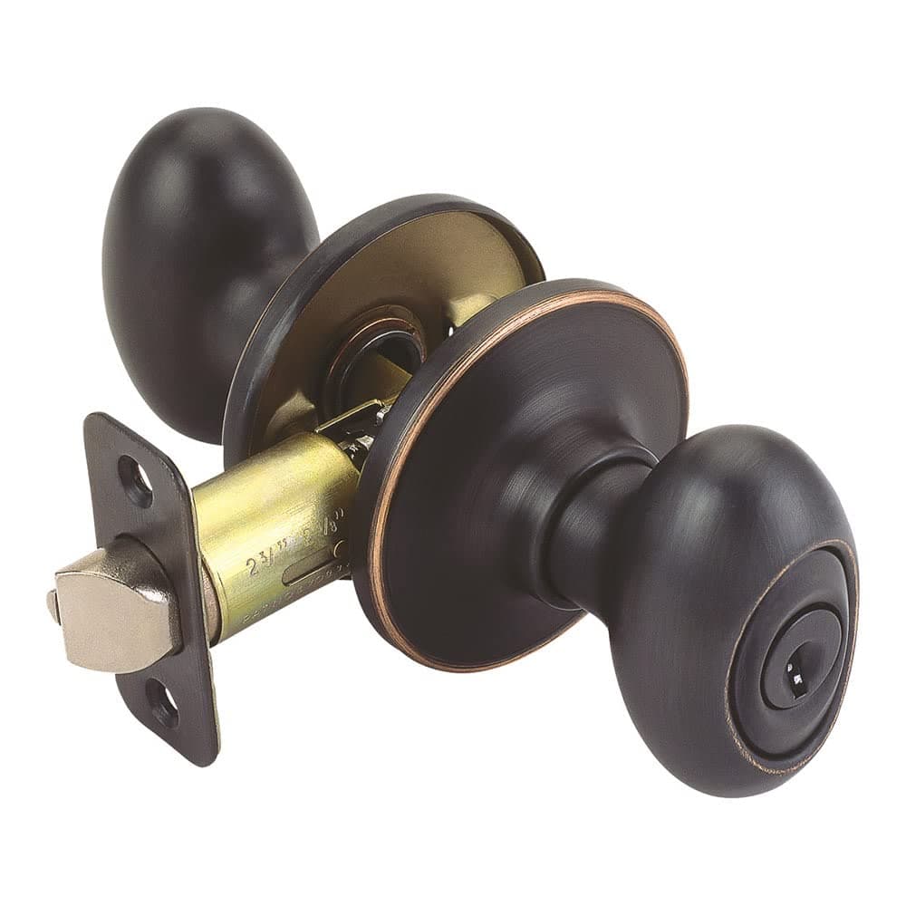 Design House 750596 Egg Keyed Entry Door Knob Oil Rubbed Bronze
