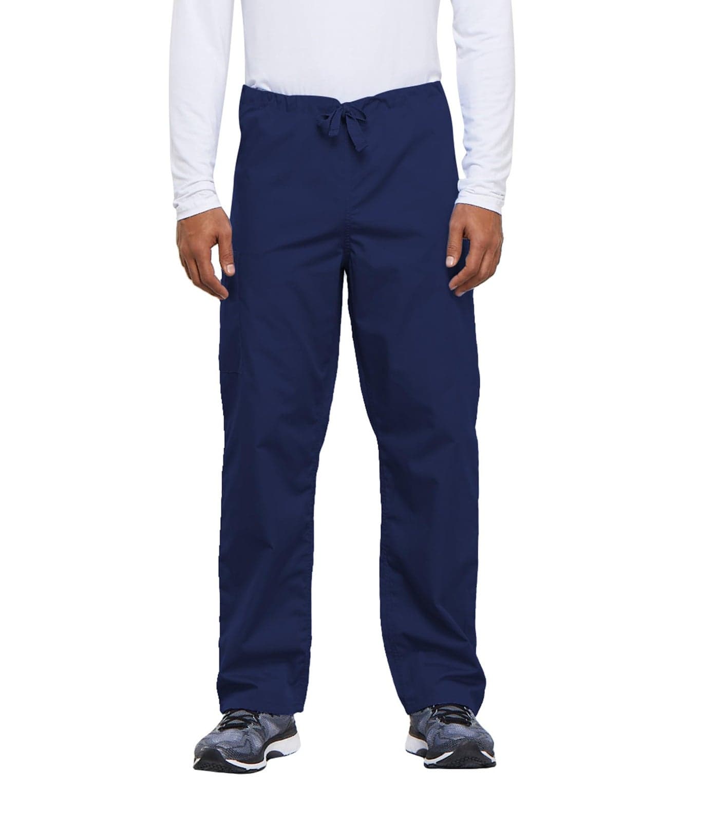 Cherokee Regular Originals Unisex Drawstring Cargo Scrubs Pant, Navy, X-Small