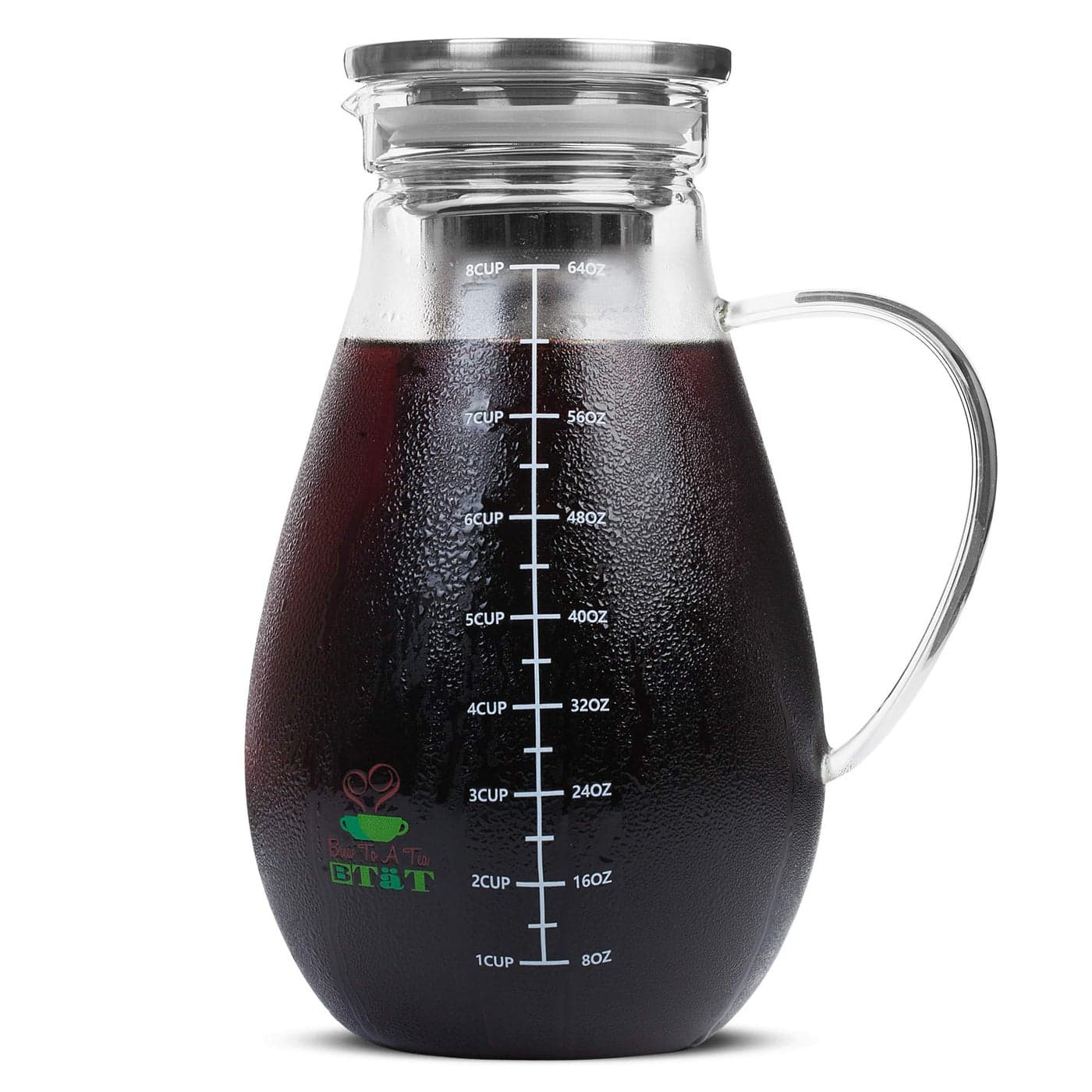 BTaT Cold Brew Coffee Maker Iced Coffee Maker 2 Liter 2 Quart 64 oz Iced Tea Maker Cold Brew Maker Tea Pitcher Coffee Accessories Iced Tea Pitcher Cold Brew System Cold Brew Pitcher