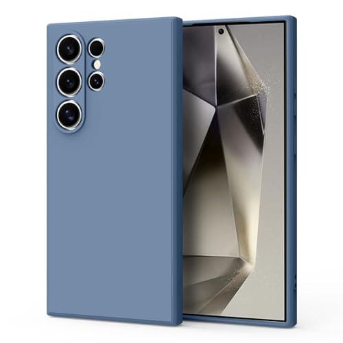 Tobfit TPU Back Cover Only for Samsung Galaxy S25 Ultra, Soft Protective Shockproof Phone Cover for Women Men, Durable Anti-Scratch Shockproof Phone Cover Case for Samsung Galaxy S25 Ultra (Blue Grey)