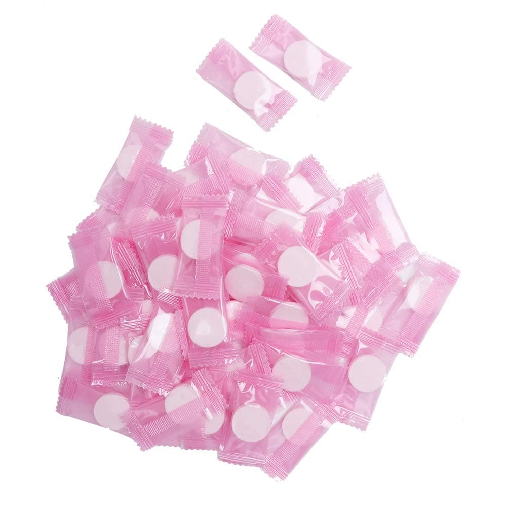 ZJchao 50Piece Disposable Sheets Pre Cut Paper Mask Portable Silk Compressed Sheet IndividuallyWrapped Paper Sheet for Skin Care