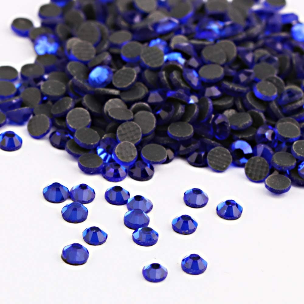 beadsland Crystal Hotfix RhinestoneMachine Cut Stone 288pcspkg SapphireSS306mm