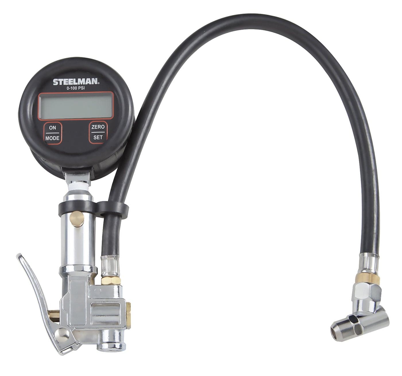 Steelman High Accuracy Digital Gauge Tire Inflator with Temperature and Pressure Compensation, Accurate to 0.25%, Measures 0-100 PSI