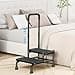 Step Stool with Handle for Elderly Steps for Bed for Adults Seniors Handicap NonSkid Platform Heavy Duty 2 Steps Medical Foot Stool Holds up to 400 lbs