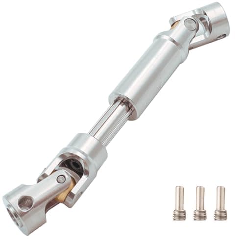 HOPLEX Universal Stainless Steel Drive Shaft Heavy-Duty Driveshafts for Axial SCX10 90046 AXI03007 TRX4 Redcat Gen8 1/10 RC Car Crawler Upgrade 75mm-95mm(1PC)