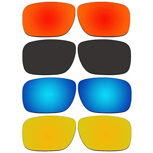 ACOMPATIBLE 4 Pair Replacement Lenses for Oakley Holbrook Sunglasses With Polarized Pack P3-1