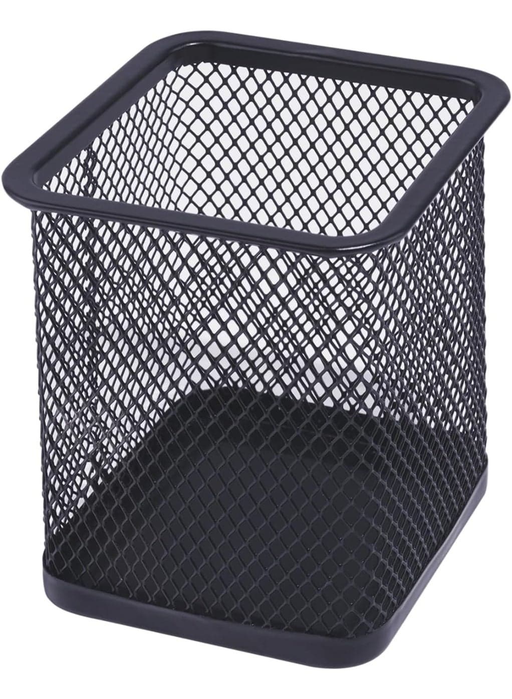 Pen Holder for Desk, Premium Mesh Metal Pencil Holder, Desktop Office Supplies Pen Cup, Desk Storage Organizer Caddy for Home, School & Office, Black